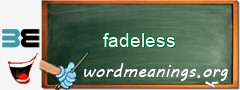 WordMeaning blackboard for fadeless